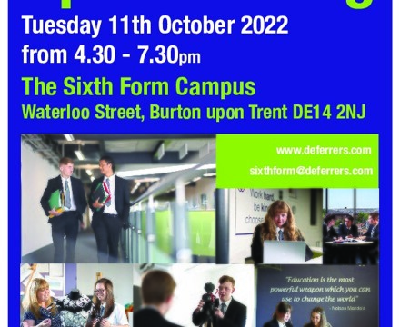 SIXTH FORM OPEN EVENING 2022