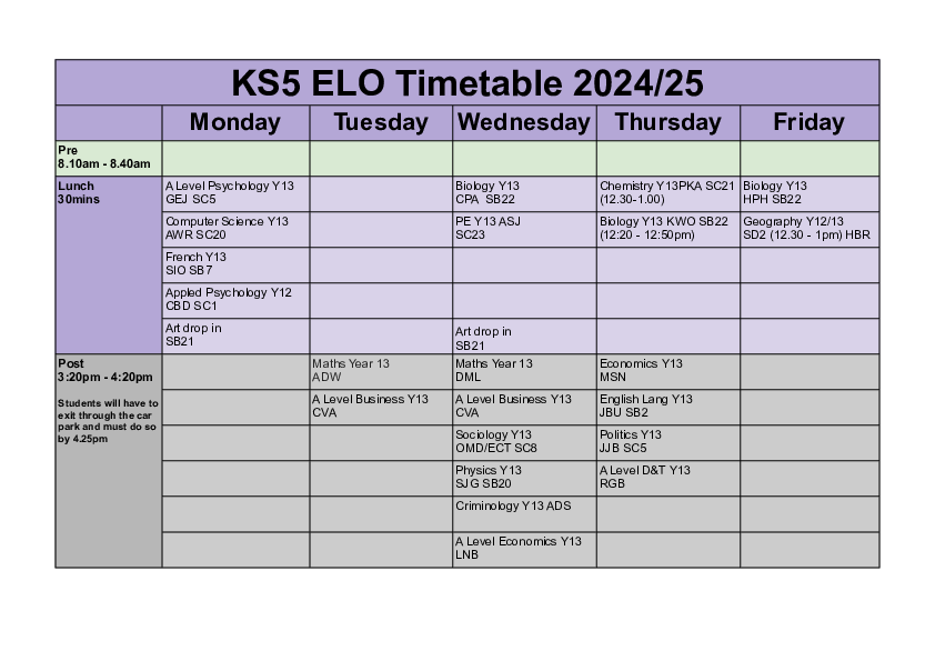 KS5 ELOs 2024   2025   Timetable (1) (1)